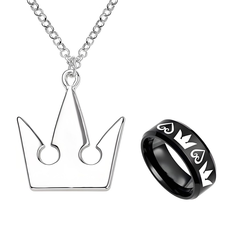 Collar de 2 piezas con diseño de coronas de Kingdom