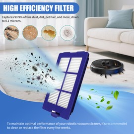 6-Pack Replacement Filters for Eufy RoboVac X8/X8 Hybrid Robot Vacuum - HEPA Washable Filter Accessories with 3-Layer Filtration System