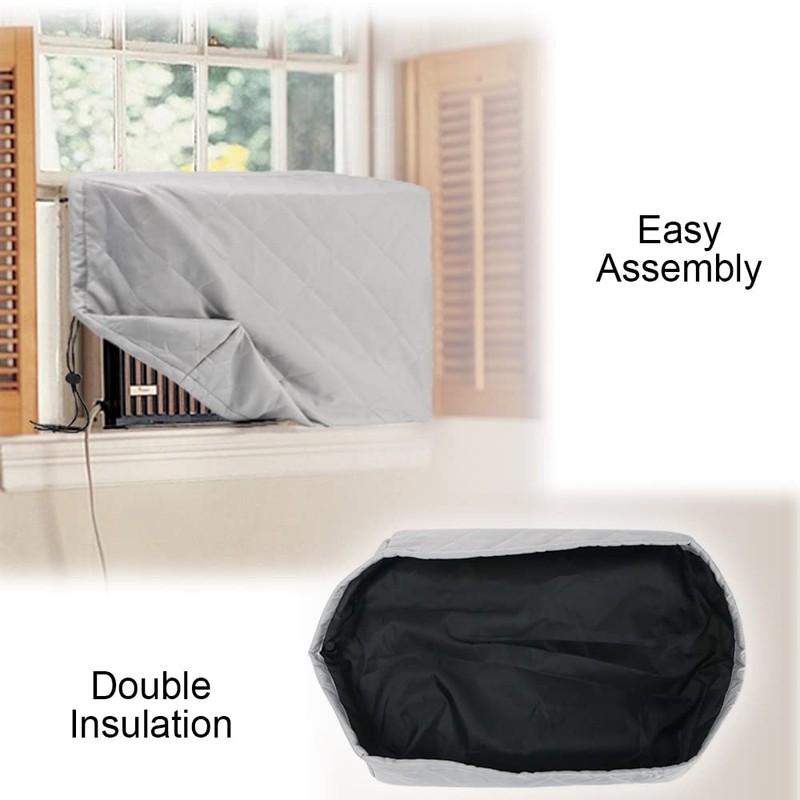 Indoor Air Conditioner Cover Window AC Unit Cover with Drawstring