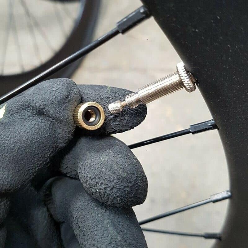 5PCS Bicycle Pump Adapters Converter Presta to Schrader Bike Valve