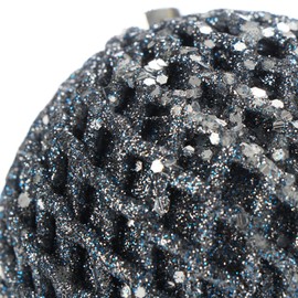 com-four® 18 x Christmas Baubles, Shatterproof Plastic Christmas Tree Decorations for Christmas Tree with Pendant