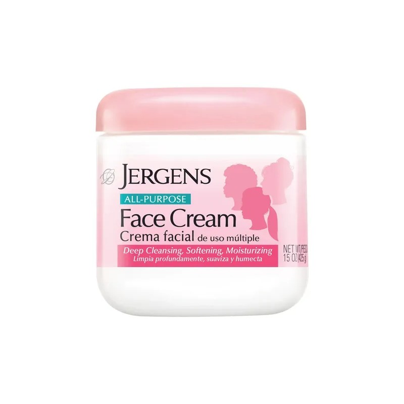 Jergens Crema Facial Humectante De Limpieza Profunda 15bote
