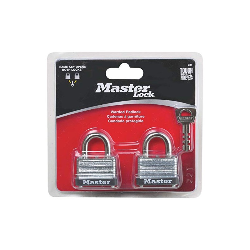 Master Lock 22T 1-1/2" No. 22 Warded Laminated Padlocks 2