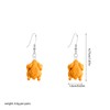 YISXVD Cute Mini Chicken Leg Fried Chicken Earrings Fun Simulation