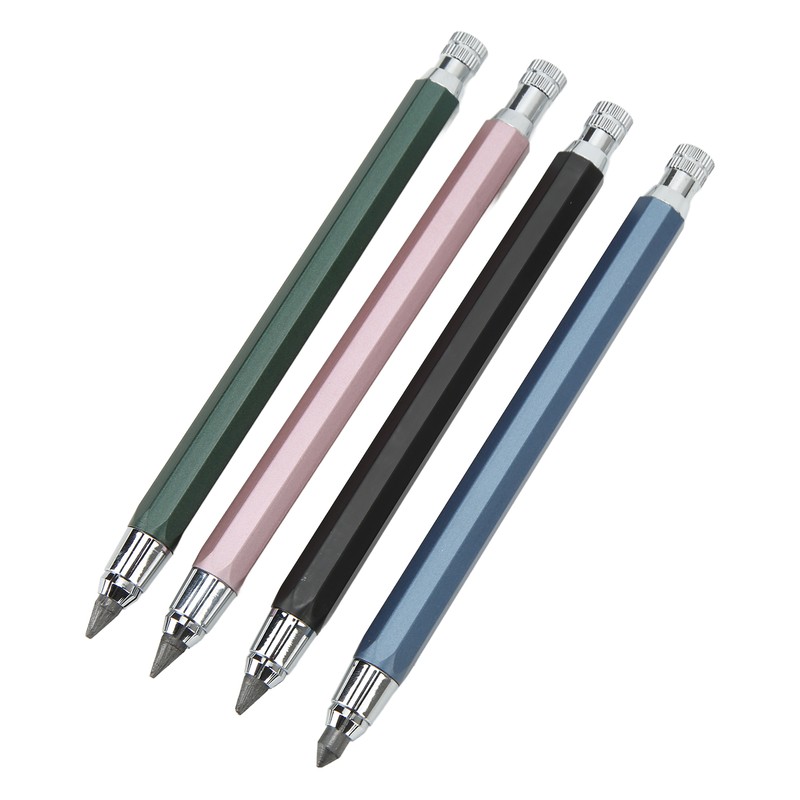 10Pcs Mechanical Carpenter Pencil Kit Automatic Woodworking Mark Pencil with