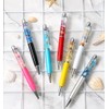 Gullor 5 Pieces Retractable Ballpoint Pens, Bling Dynamic Floating Liquid