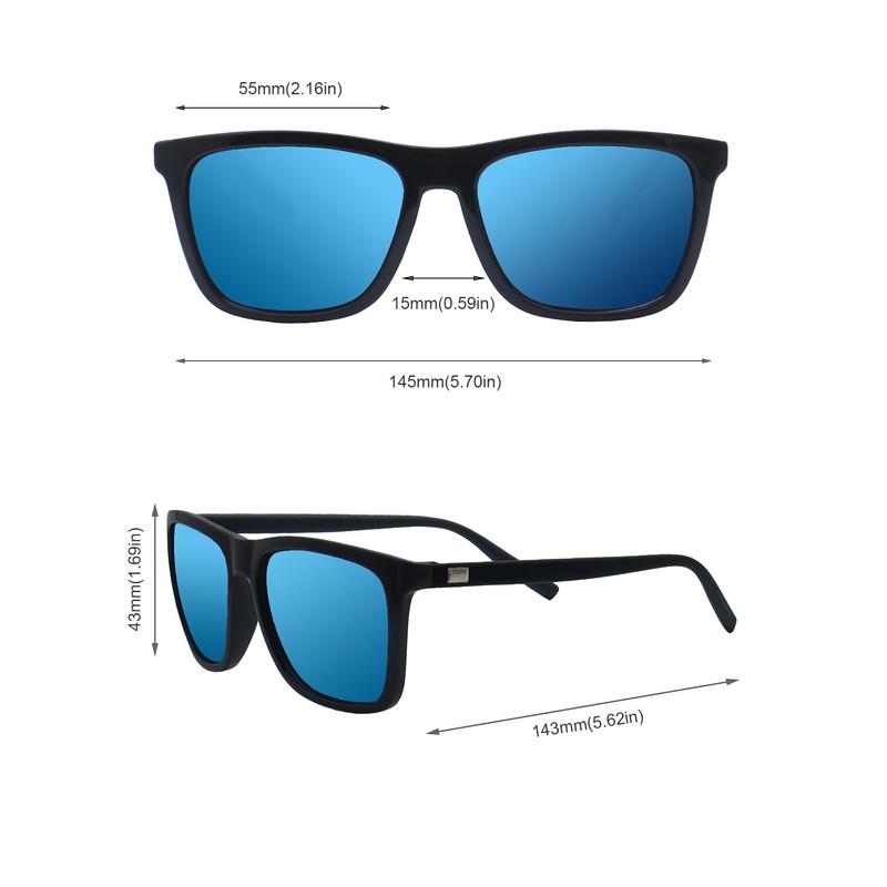 FOURCHEN 2pcs Sunglasses mens, UV400 Protection Sunglasses Men Sun Glasses