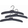 Black Satin Padded Hangers (Set of 5)