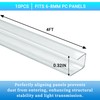 XISOCO 10 PCS Polycarbonate Greenhouse U Connector Profile 4ft Length
