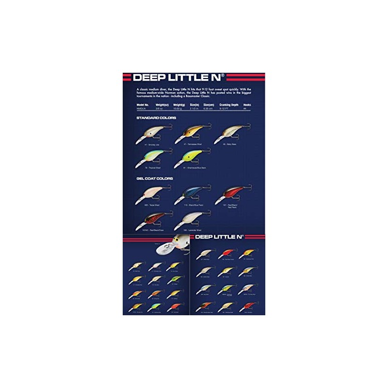 Norman NMDLN154 Gel Coat Deep Little N Diving Lure 3/8