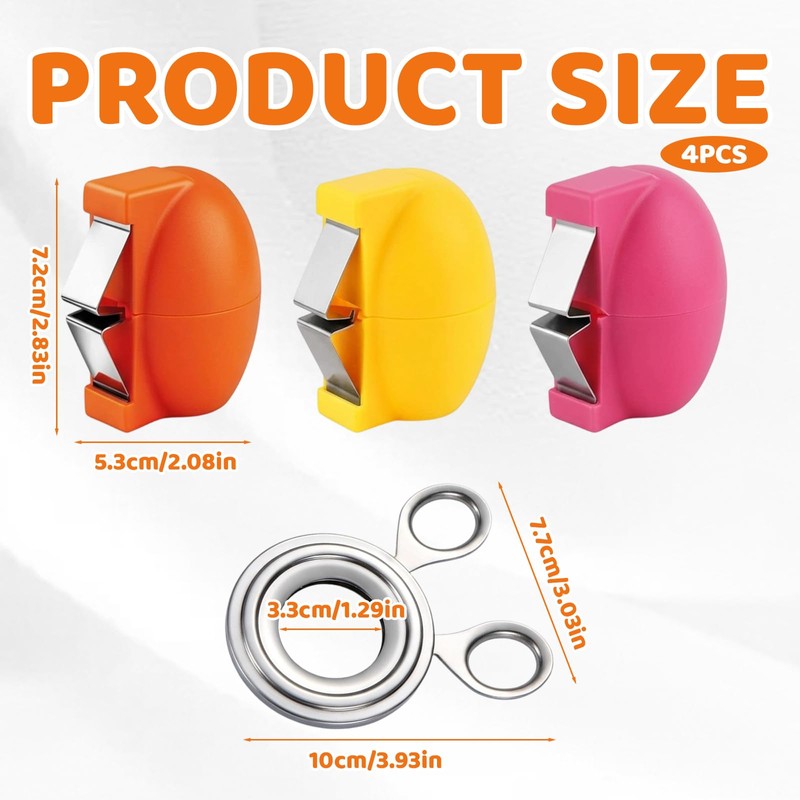 4-Piece Egg Cracker, Egg Shell Opener, Egg Cracker Tool, Kitchen