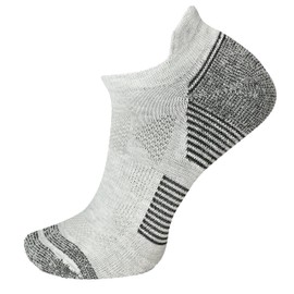 Merrell -men's and -women's Moab Speed Lightweight Hiking Low Cut Tab Socks-Unisex Sustainable Coolmax EcoMade, Gray Heather, Medium-Large