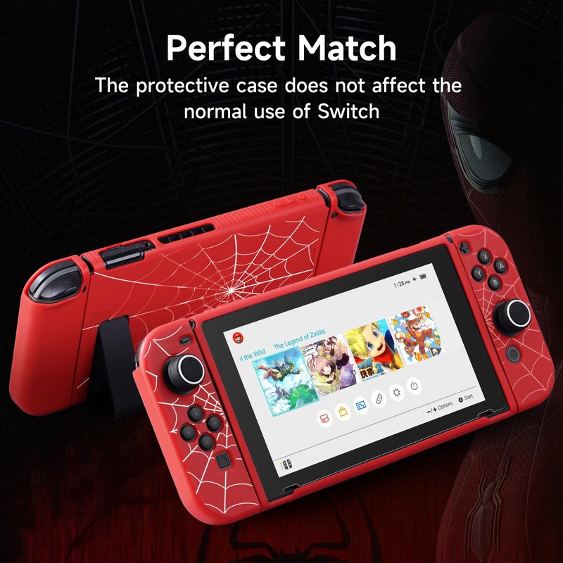 JINGDU Switch Protective Case for Switch 2017 NS, Dockable Soft