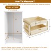 Pull Out Cabinet Organizer with Soft-Close Slides, 2 Tier 20''W×21''D×16''H