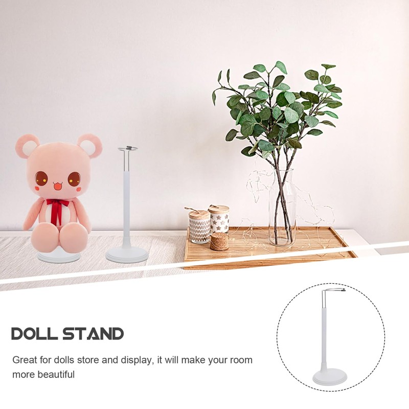 DOITOOL White Adjustable Doll Stands for 8 to 12 Inch
