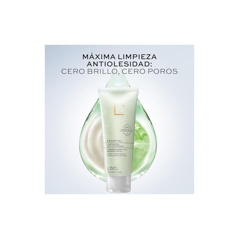 L'BEL - Limpiador Facial Antioleosidad Essential 120g