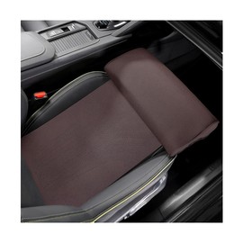 HZEL Car Seat Extender Leg Support Cushion, Lengthen Memory Foam Vehicle Front Seat Leg Support Extension Pad for Driving, Comfortable Automobile Extended Thigh Pillow, Universal Fit (Coffee)
