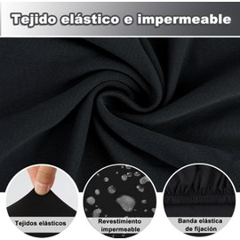 Maxgeen Fundas de Sillas de Comedor 6 Piezas,Fundas para Sillas Elasticas y Impermeable,Cubre Sillas Protector y Decorativo,Fundas Extraíbles y Lavables para Sillas de Comedor,Comedor,Cocina