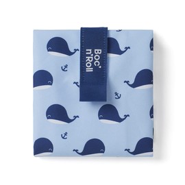 ROLL'EAT ® Boc'n'Roll Animals | Reusable Sandwich Bag | Sandwich Container | Eco Friendly Food Bag | Reusable and Washable Sandwich Wrap | Whale Design
