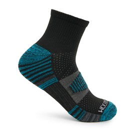 Fruit of the Loom Men's Breathable Performance Socks (6 Pack), Ankle-Black, 6-12