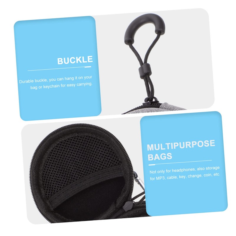 Gatuida 1pc Earbud Holder Storage Bag Practical Key Data Cable