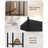 GOEBLESON 64.2" Display Shelf with Light, Modern Corner Floor Lampe