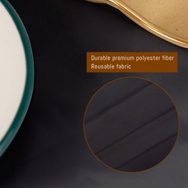 6 Pack Black Round Tablecloths, 120 Inch Stain Resistant and Wrinkle Polyester Fabric Washable Table Clothes Cover for Kitchen Dining, Wedding, Reception Banquet, Birthday Party, Buffet Restaurant