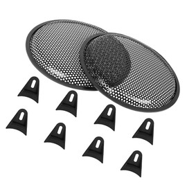 Motoforti Universal Car Speaker Subwoofer Waffle Grill Cover, 10 In, 2pcs
