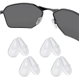 4 Pair Replacement Nosepieces Nose Pads for Oakley Tincup OX3184 OX5099 | Tincup Carbon OX5094 | Conductor OO4106 OO4107 | Savitar OO6047; for Costa Del Mar Helo Eyeglass
