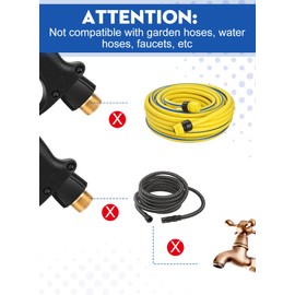 Short Pressure Washer Gun, 5000 PSI Max Swivel High Pressure Washer Extension Wand with 5 nozzles, M22 14MM Swivel Connect & M22 15MM, Car Wash Kit Power Washer Gun for Cars, Driveway, Yard, Fence