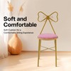 Modern Vanity Chair Stool, Cute Butterfly Shaped Backrest Makeup Chair