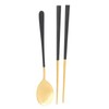 Spoon and Chopsticks Set 2Pcs Korean Chopsticks Spoons Stainless Steel
