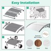Costway 48" x 40" Door Exterior Window Awning Canopy Polycarbonate