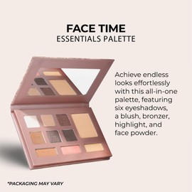 LUMINESS Face Time Essentials Face Palette - Includes Bronzer, Blush, Highlighter, Face Powder and 6 Eyeshadows - Highly Pigmented, Long-Wearing Makeup Palette - Silky Smooth, Easy to Blend