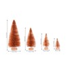 Asodomo 16 Pcs Artificial Sisal Christmas Trees Mini Bottle Brush