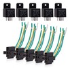 Ehdis Car Truck Relay Socket Harness Kit 5 Pin 5