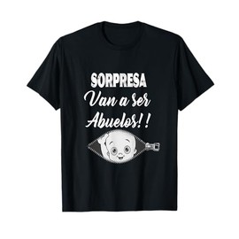 Funny SORPRESA T shirt. Van a ser Abuelos-Pregnancy Noticia T-Shirt