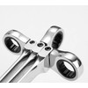 FLZOSPER 19mm Metric Flex-Head Stubby Box End Head Geared Wrench,