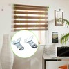 Sumnacon Metal Window Shade Brackets-4PCS Roller Shade Hardware Outside Mount