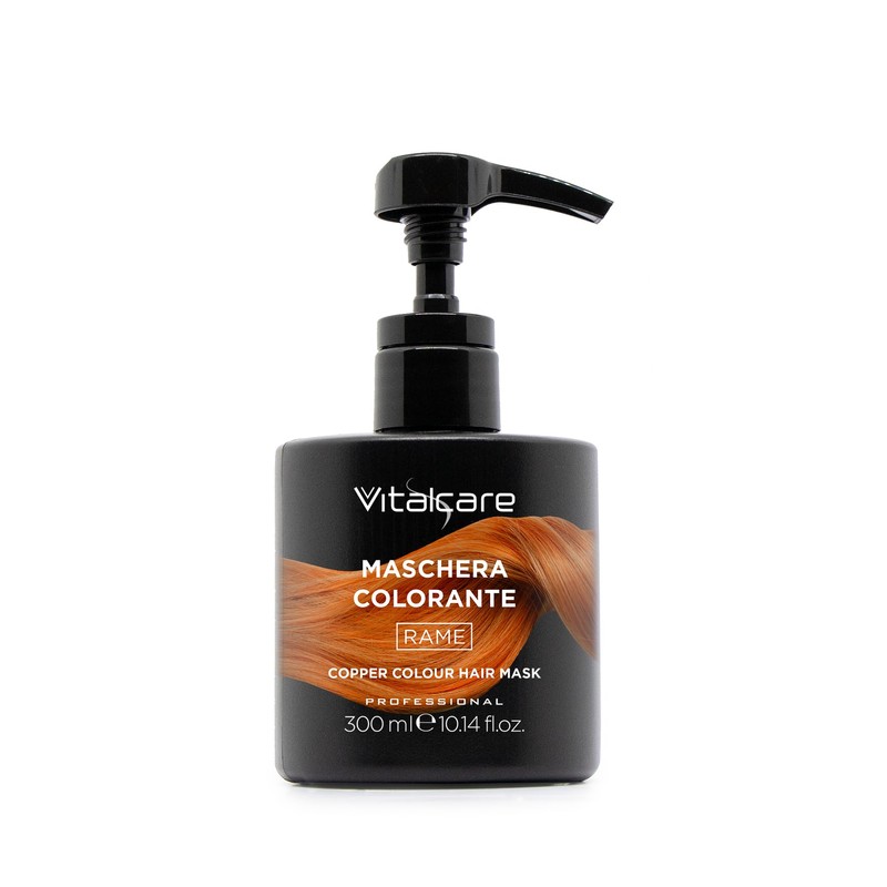 VITALCARE | Maschera Colorante Capelli, Ravvivante e Tonalizzante, Colore Rame,