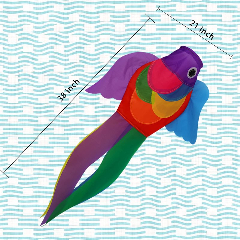 Fish Windsock Summer Wind Socks Outdoor 40 Inch Heavy Duty