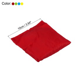 PATIKIL Cornhole Bean Bag Set of 4 Canvas Sandbags for Carnival Outdoor Yard Party Hand Toss Game Blue Green Red Yellow