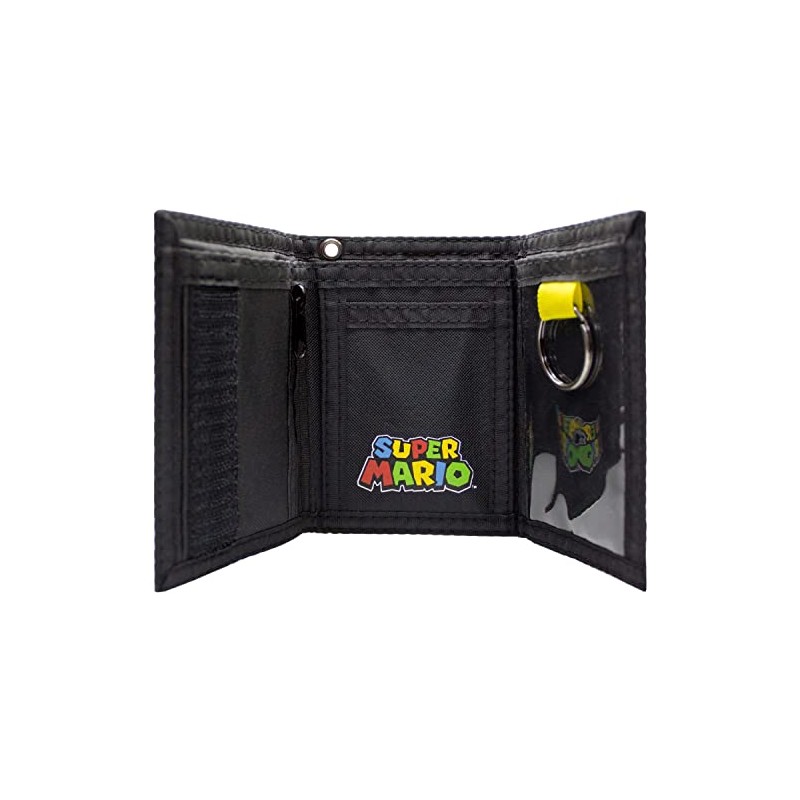 Mario Party Checked Retro Characters Multicoloured Wallet Purse, multicoloured, Tri-Fold