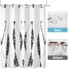 Lexfvpoo No Hook Shower Curtain with Snap in Liner Set