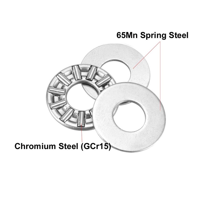 sourcing map AXK0819 Thrust Needle Roller Bearings with Washers 8mm