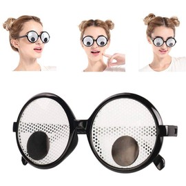 EPRHAY Googly Eyes Glasses Funny Googly Eyes Glasses Eye Glasses Joke Glasses Comedy Party Birthday Party Fancy Dress for Spoof Costume Party Photo Props