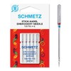Schmetz 130-705E-90 Needle, Metal, Silver, 90-14 Size, 5