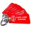 My Identity Doctor - 10 Pre-Engraved COPD Lung Disease Plastic