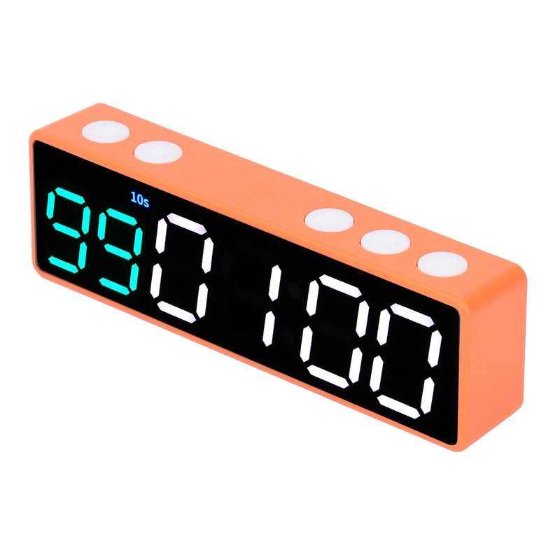 Fitness Timer Clock Large LED Digital Anti Vertigo Display Workout