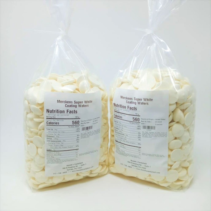 Merckens Coating Wafers Melting Wafers Super White 10 pounds